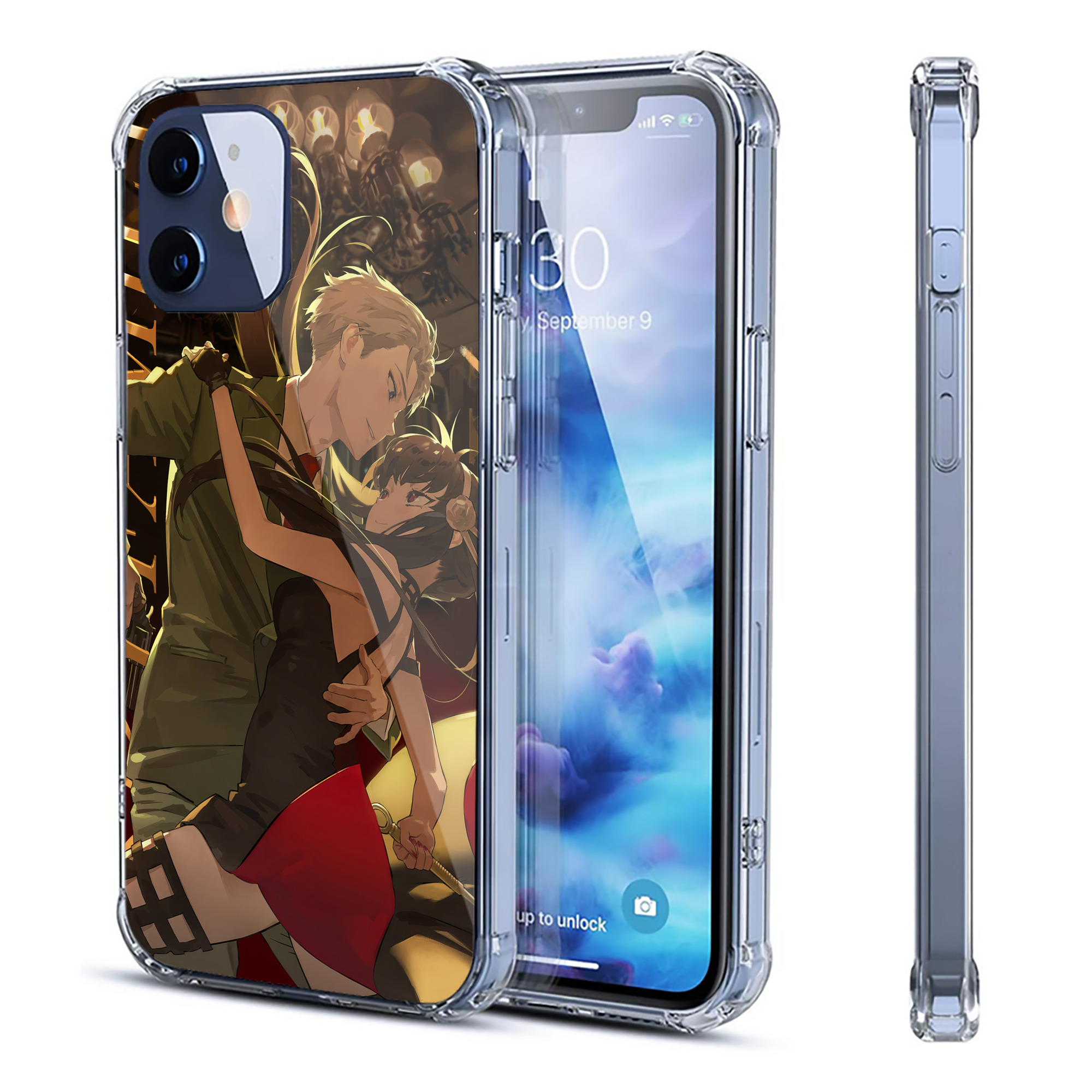 （画像用） SPY×FAMILY间谍家家酒 【iPhone 12シリーズ対応】透明スマホケース（クリアソフトケース）